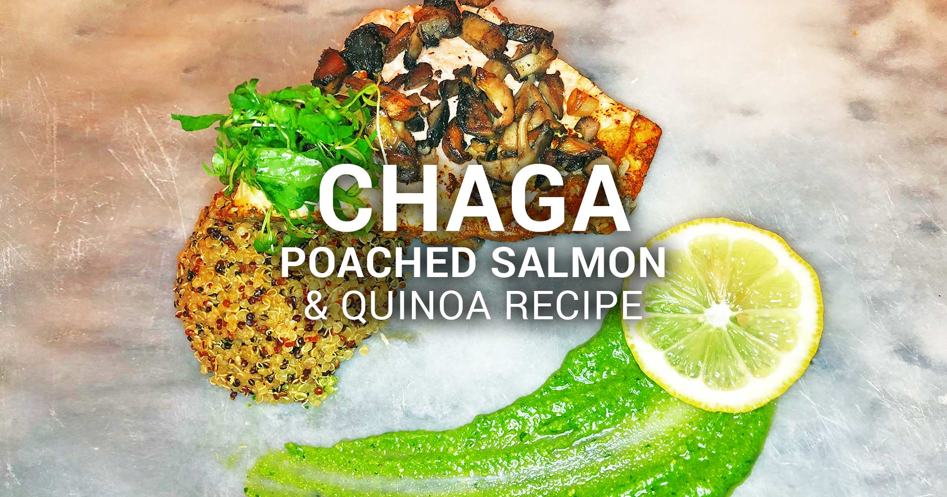 Chaga Poached Salmon and Quinoa Recipe
